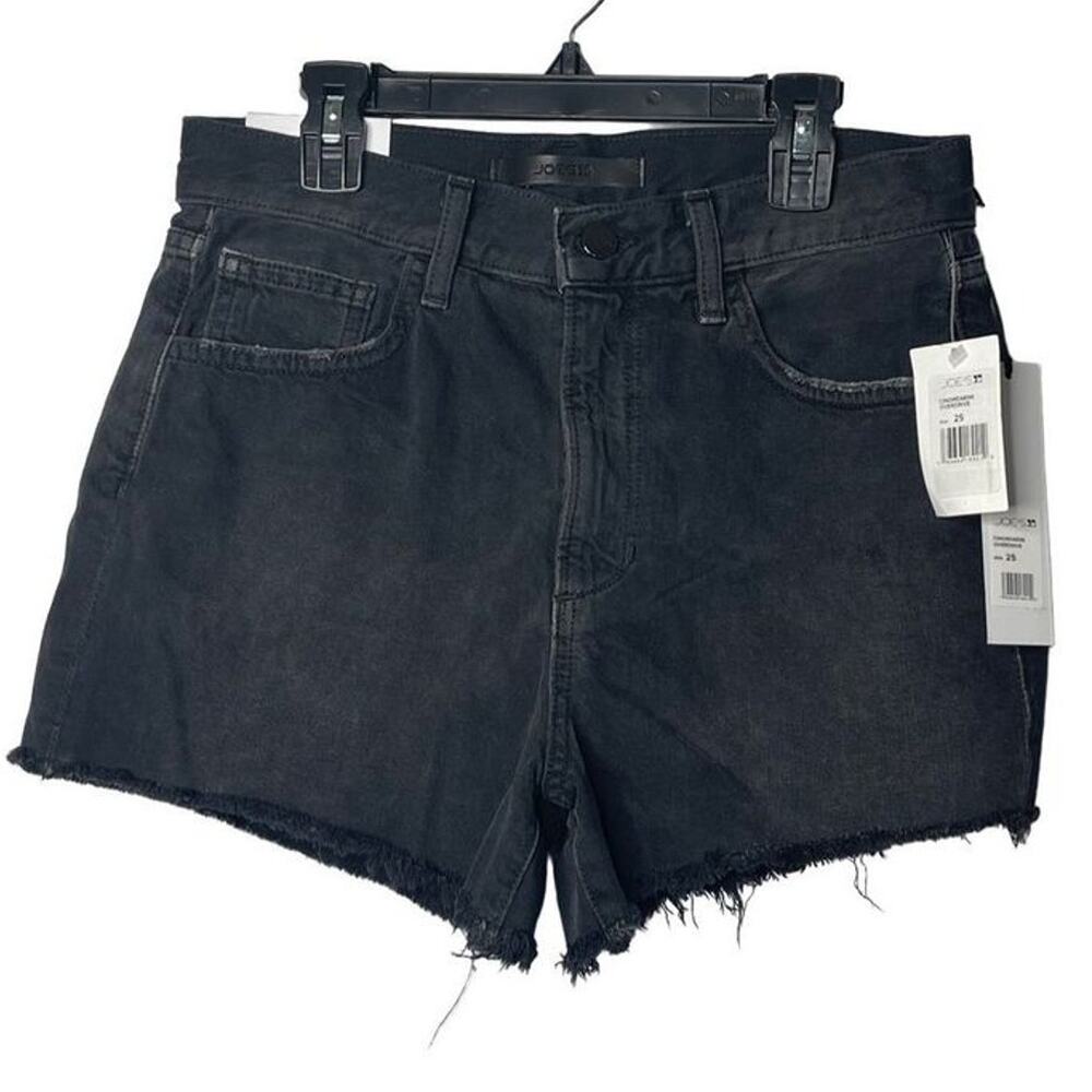 Joe’s Womens‎ Overdrive Black Cut Off Raw Hems Shorts Jeans 100% cotton  New
